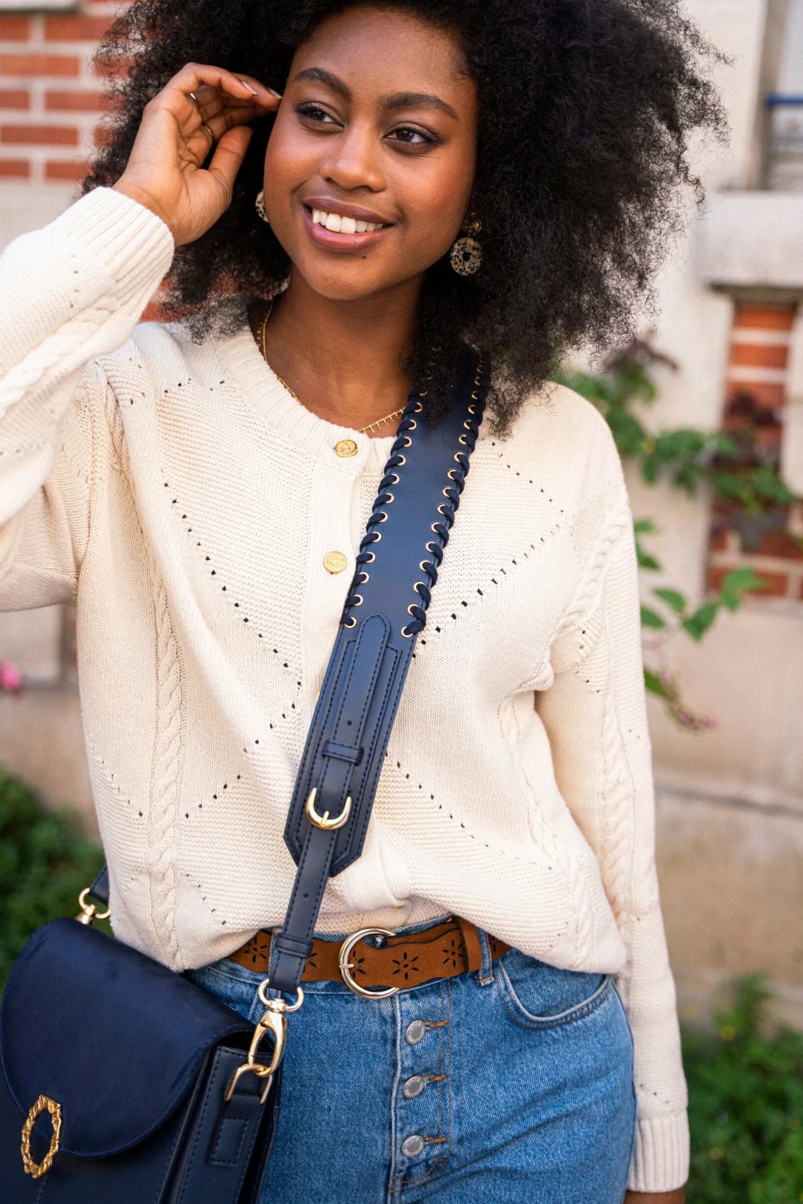 Minuit sur Terre Straps For Bags<Anse Laçage Bleu Minuit