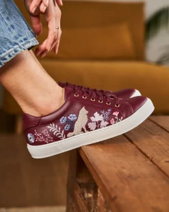 Minuit sur Terre Sneakers<Cannelle Bordeaux