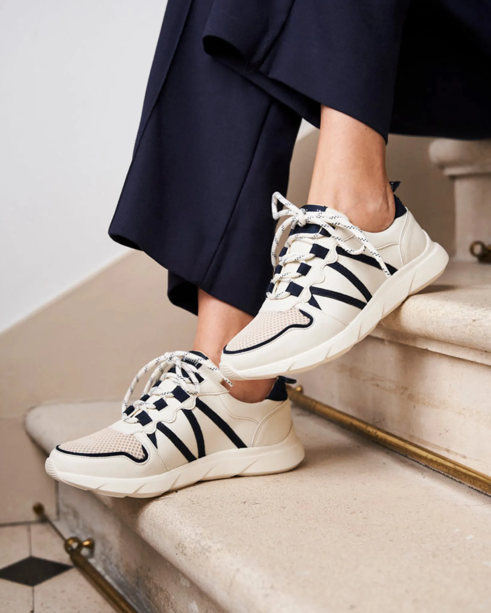 Minuit sur Terre Shoes<Chamois Bleu Minuit