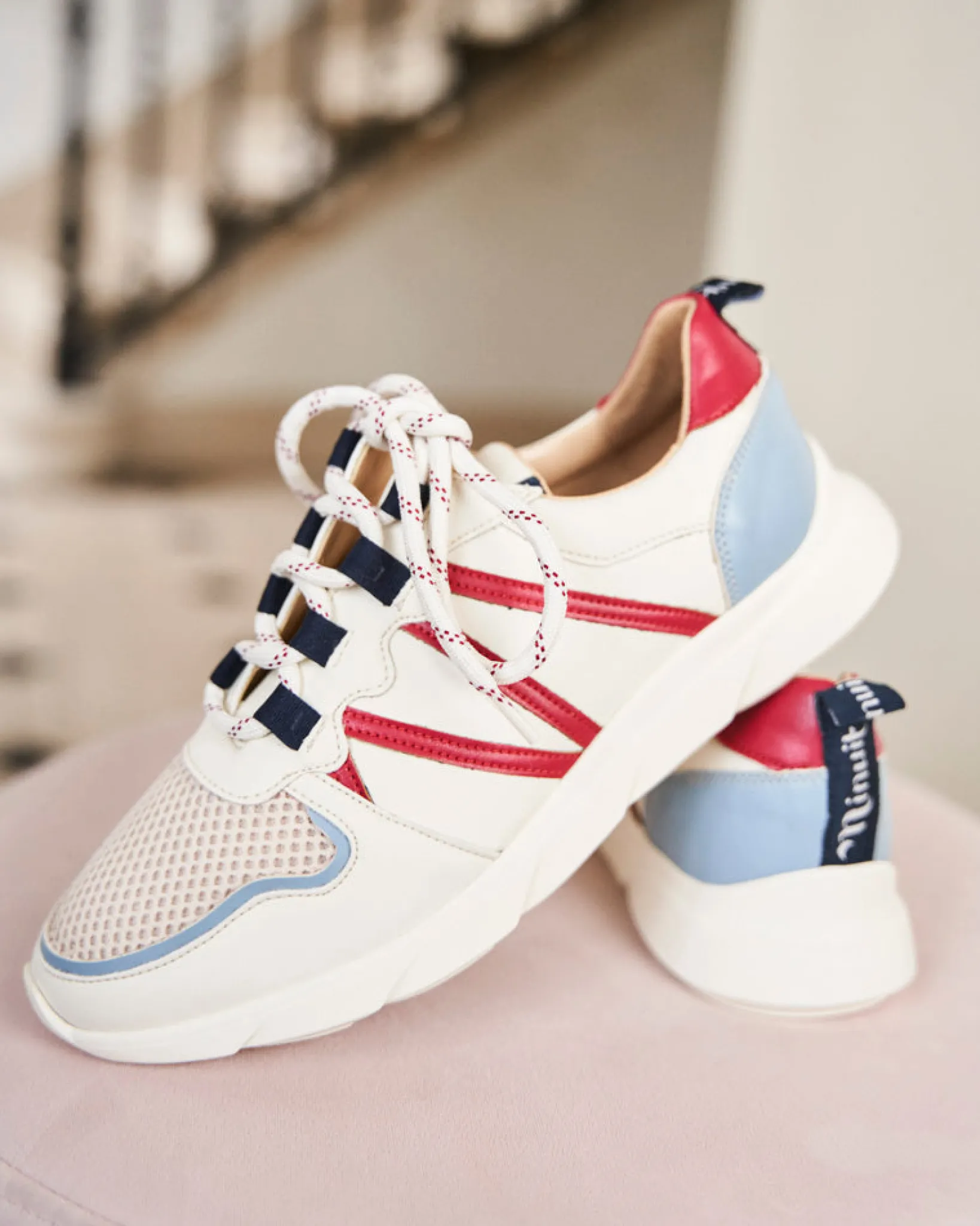 Minuit sur Terre Sneakers<Chamois Hortensia