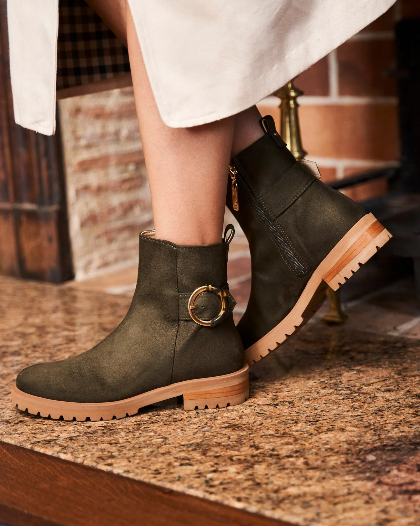 Minuit sur Terre Low Boots<Dédale Kaki
