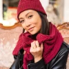 Minuit sur Terre Scarves & Hats<Flocon Bordeaux