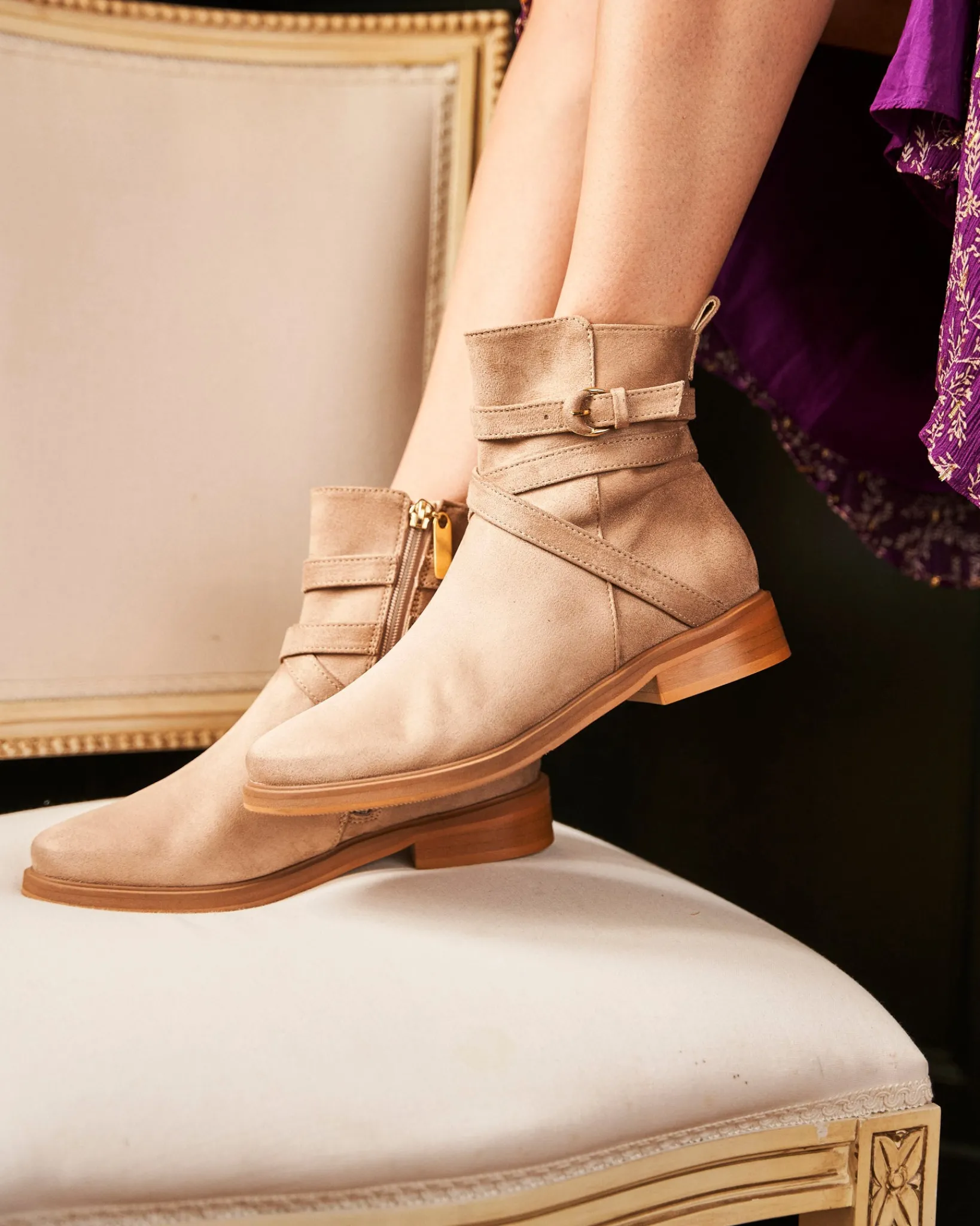 Minuit sur Terre Low Boots<Ombre Sable