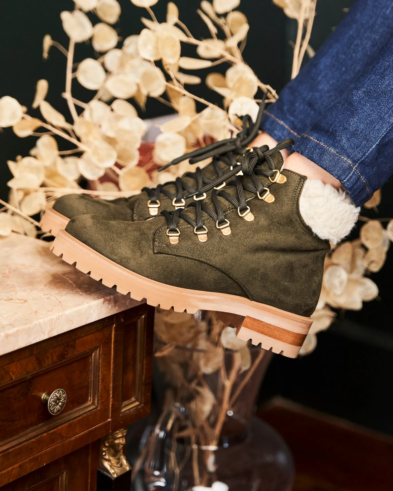 Minuit sur Terre Low Boots<Pollux Kaki