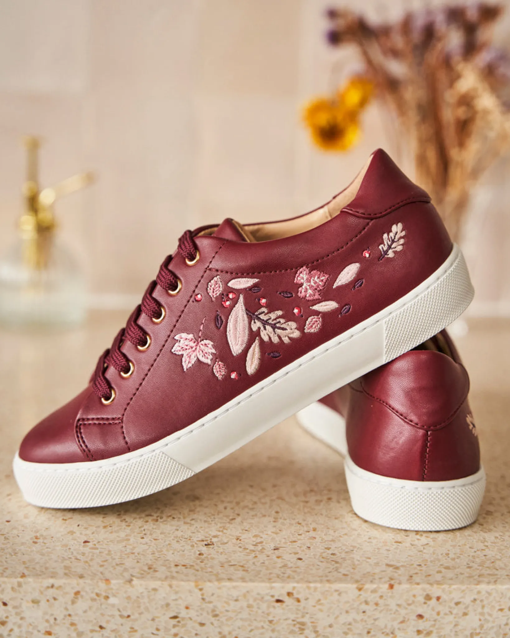 Minuit sur Terre Sneakers<Vent d'Automne Bordeaux