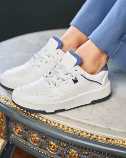 Minuit sur Terre Sneakers<Vestige Blanc Denim