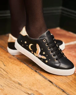 Minuit sur Terre Sneakers<Virevolte Edwige Noir Or