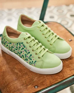 Minuit sur Terre Sneakers<Virevolte Feuillage Vert