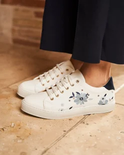 Minuit sur Terre Sneakers<Virevolte Fleur Bleue