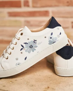 Minuit sur Terre Sneakers<Virevolte Fleur Bleue