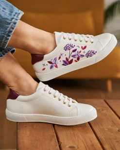 Minuit sur Terre Sneakers<Virevolte Florescence Bordeaux